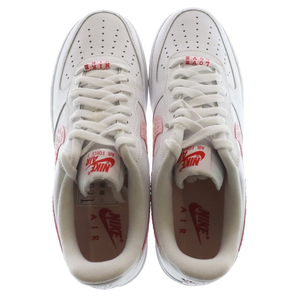 NIKE(ナイキ) AIR FORCE 1 07 Valentine Day エアフォース1 バレンタイン デイ ローカットスニーカー ホワイト/ピンク US9.5/27.5cm DR0144-100
