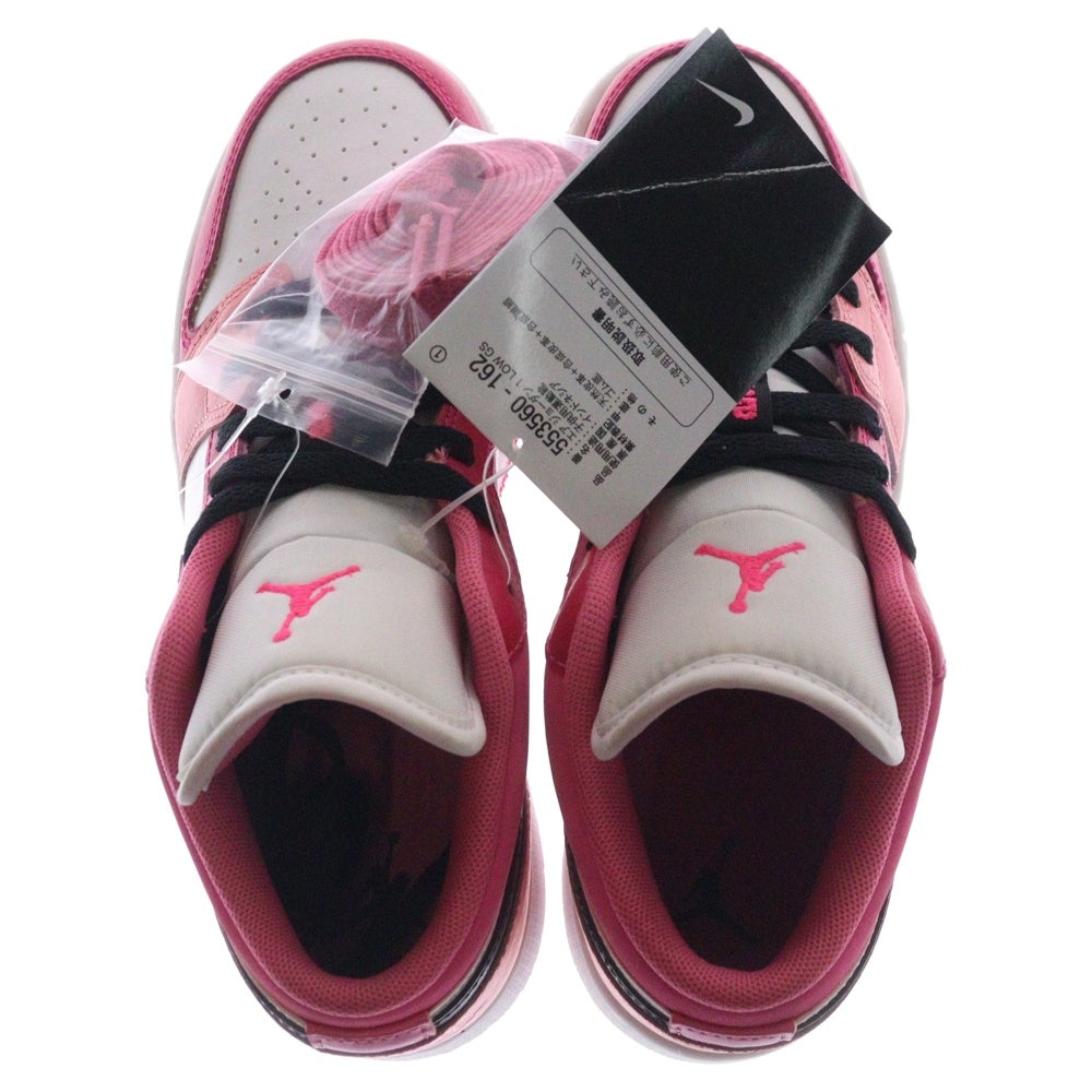 NIKE(ナイキ) GS AIR JORDAN 1 LOW エアジョーダン1 ローカットスニーカー レディース ピンク/ホワイト US5Y/23.5cm 553560-162