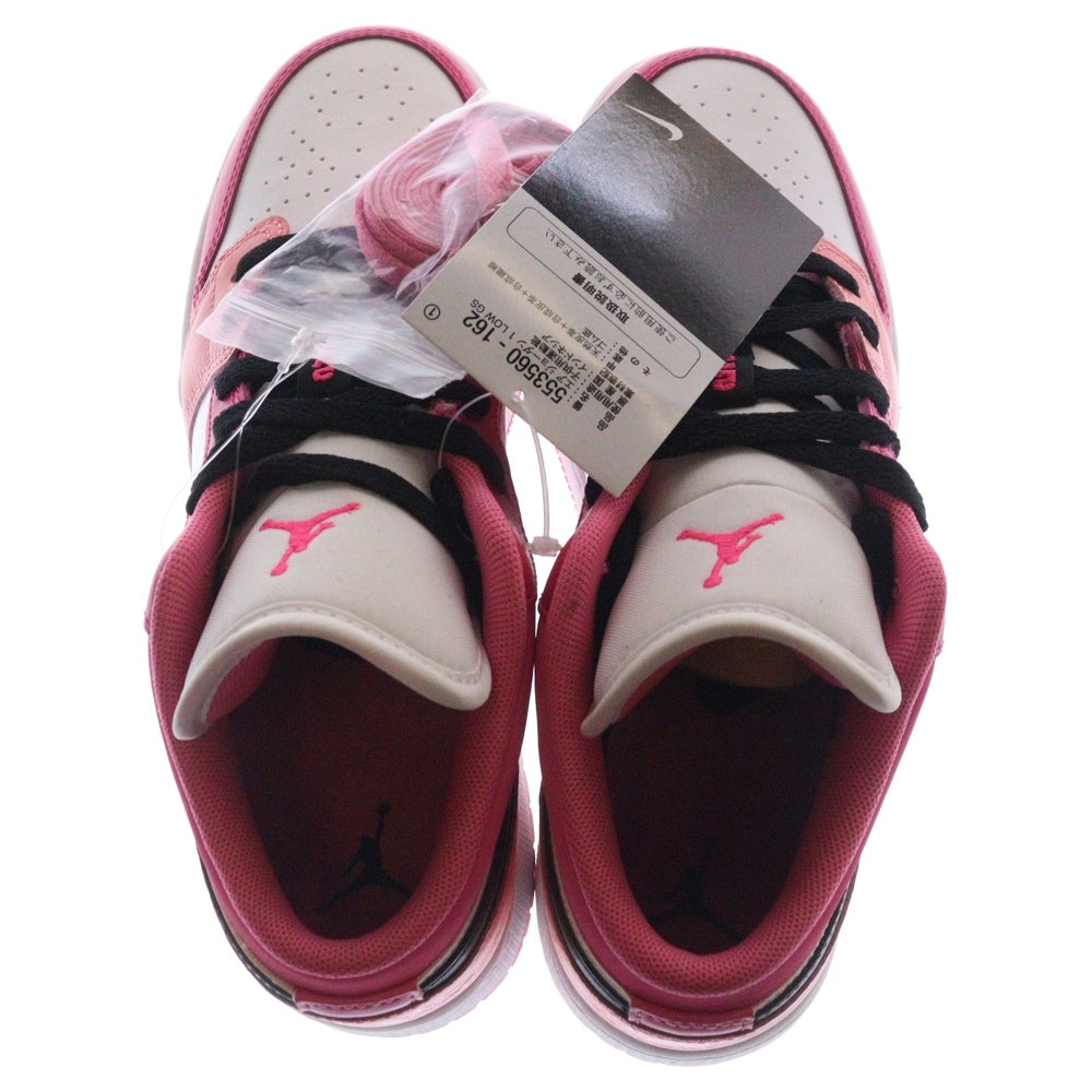 NIKE(ナイキ) GS AIR JORDAN 1 LOW エアジョーダン1 ローカットスニーカー レディース ピンク/ホワイト US6Y/24cm 553560-162