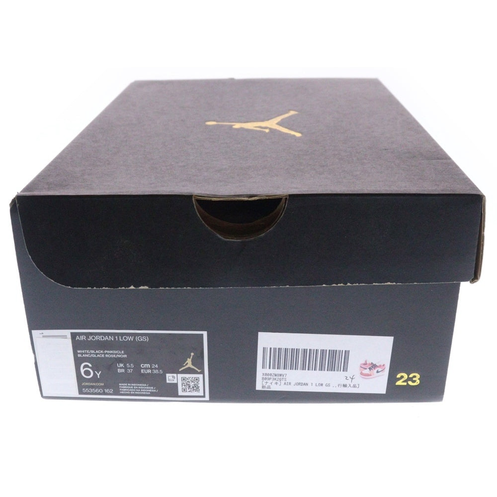 NIKE(ナイキ) GS AIR JORDAN 1 LOW エアジョーダン1 ローカットスニーカー レディース ピンク/ホワイト US6Y/24cm 553560-162