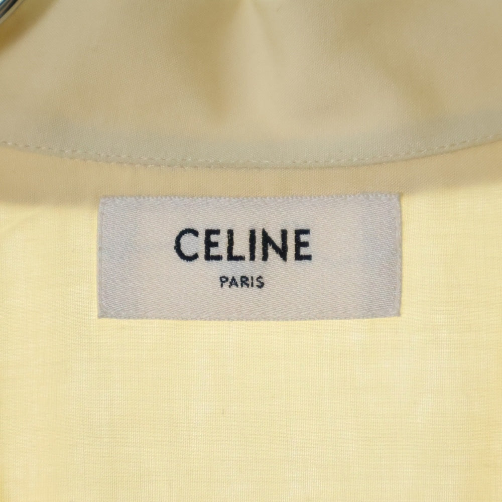 CELINE(セリーヌ) 23SS Embroidered Hawaiian Shirt in Viscose レーヨン エンブロイダリー ハワイアン 半袖シャツ ベージュ 2C947852C