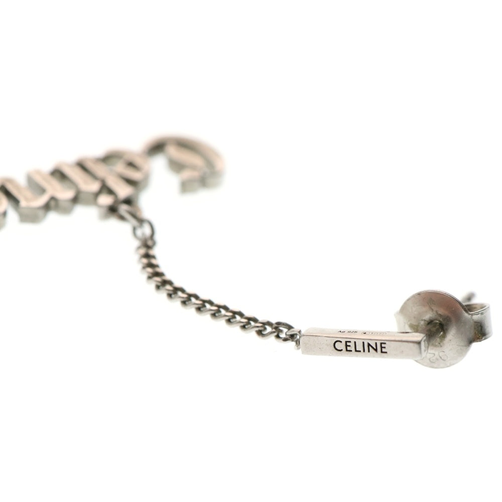 CELINE(セリーヌ) ゴシックロゴ シルバーピアス