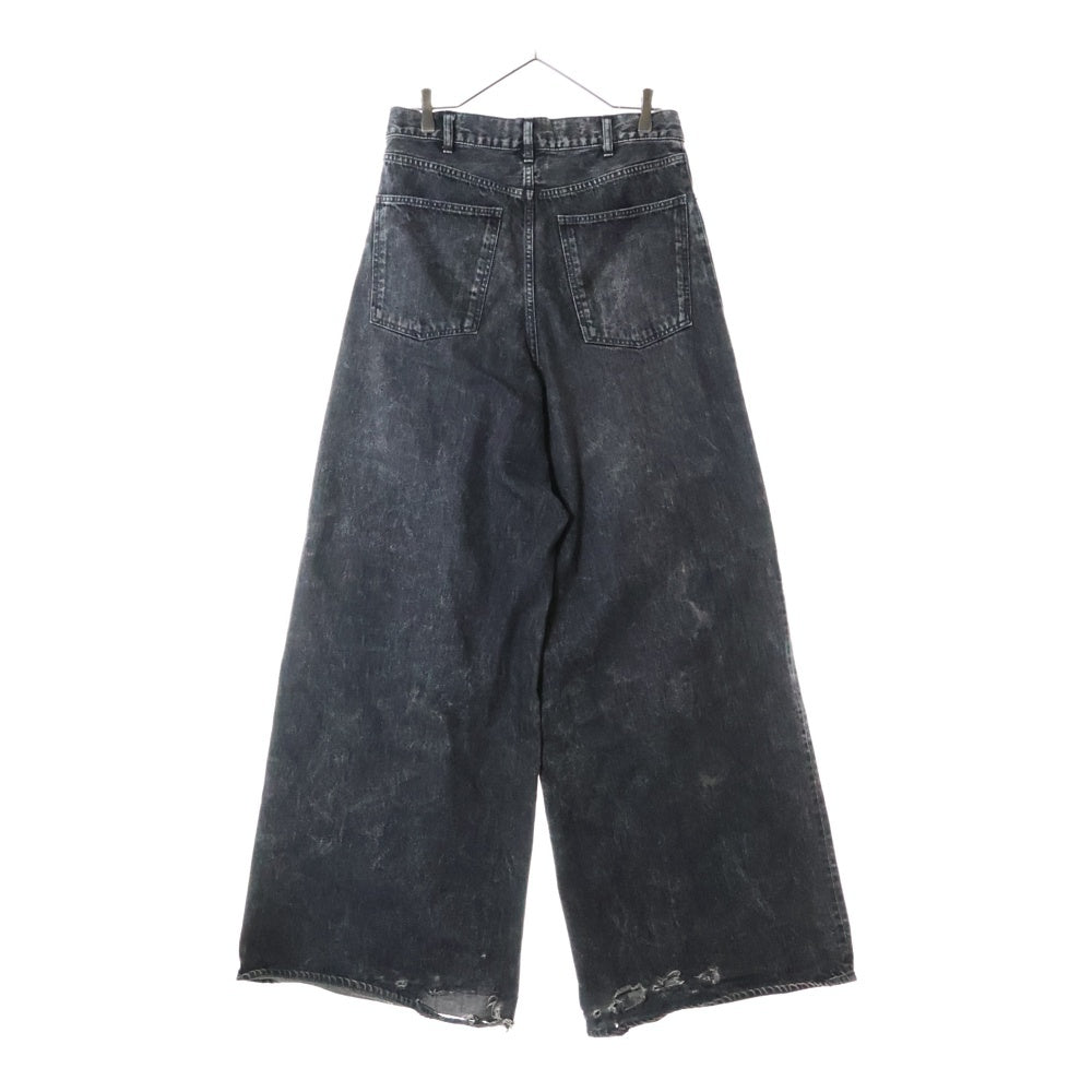 CELINE(セリーヌ) 22SS ELEPHANT JEANS フレアレッグ ジーンズ バギーデニムパンツ ブラック 2N644573Q