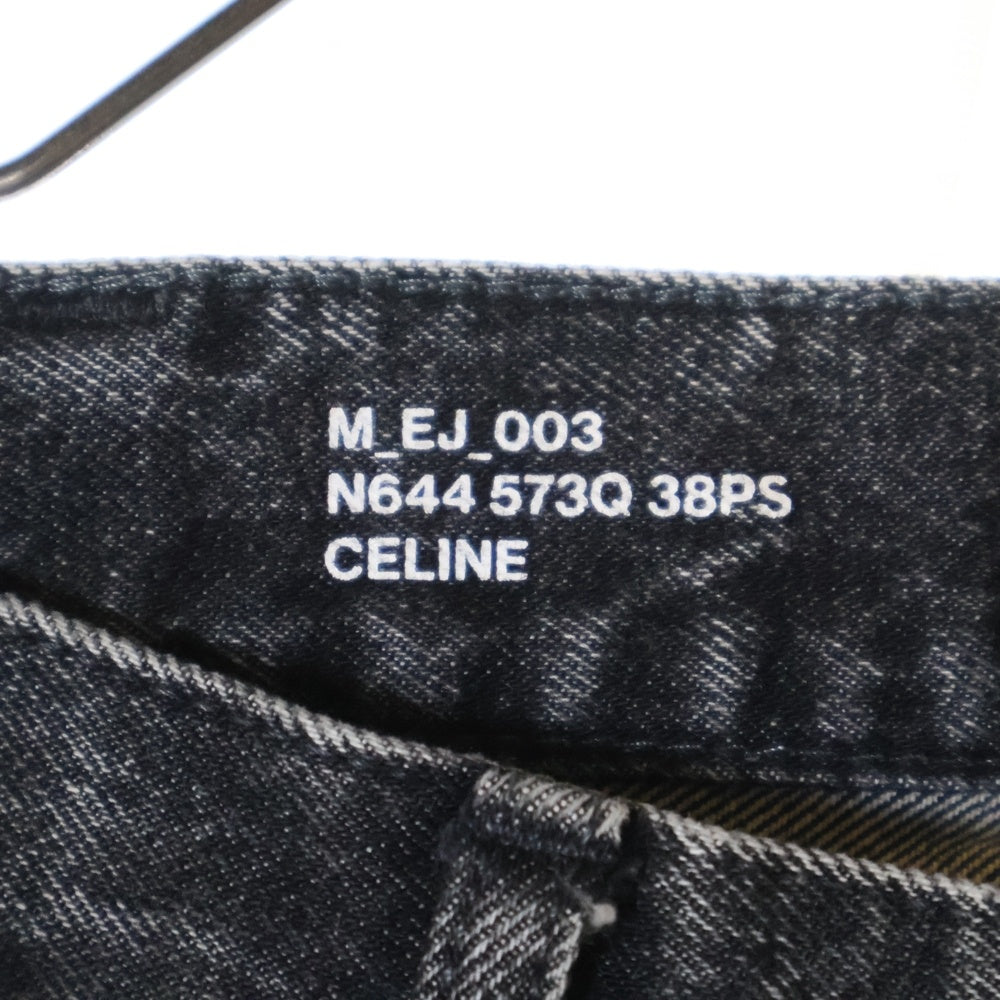 CELINE(セリーヌ) 22SS ELEPHANT JEANS フレアレッグ ジーンズ バギーデニムパンツ ブラック 2N644573Q