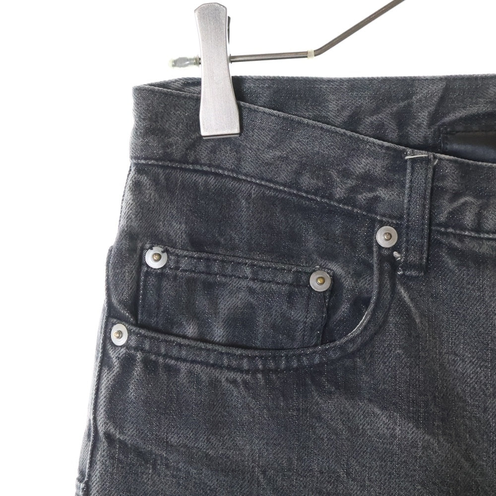 DIOR(ディオール) 04AW エディ期 ボタンフライ デニムパンツ ブラック 4HH1012674