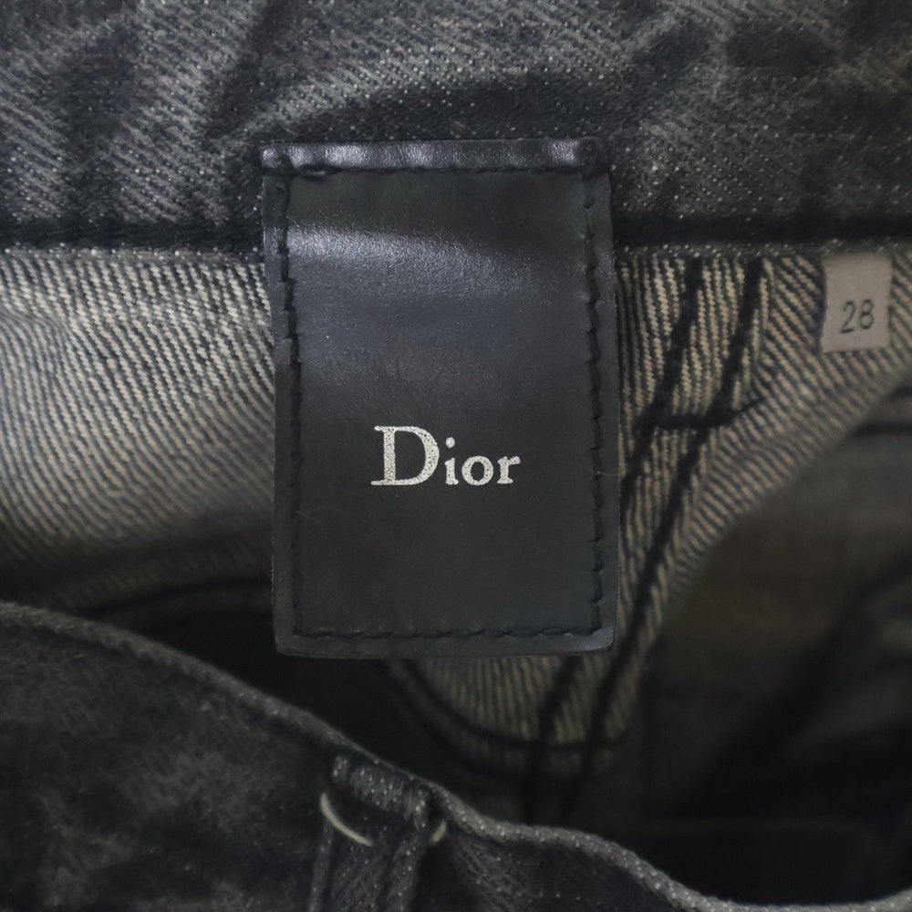 DIOR(ディオール) 04AW エディ期 ボタンフライ デニムパンツ ブラック 4HH1012674
