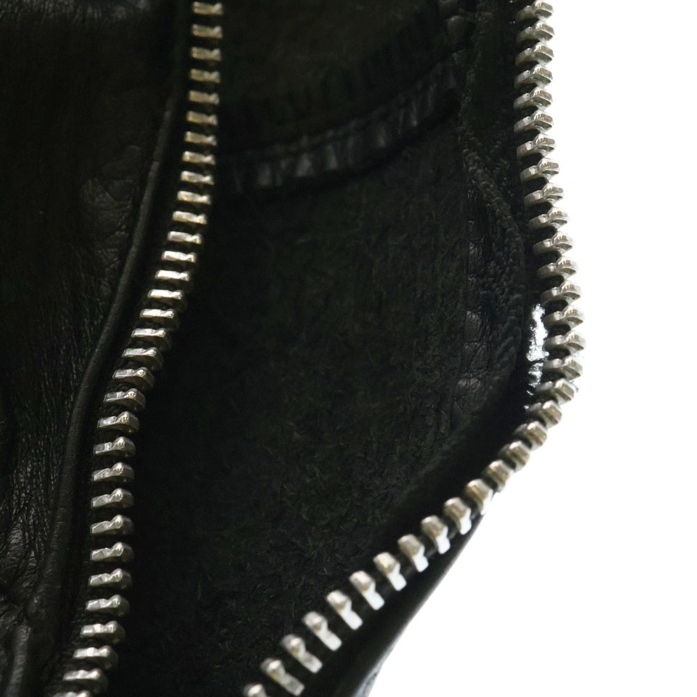 CHROME HEARTS(クロムハーツ) SNAT PACK mini スナットパックミニ ダガージップ ガンスリンガーベルト レザー ウエストバッグ ブラック/シルバー