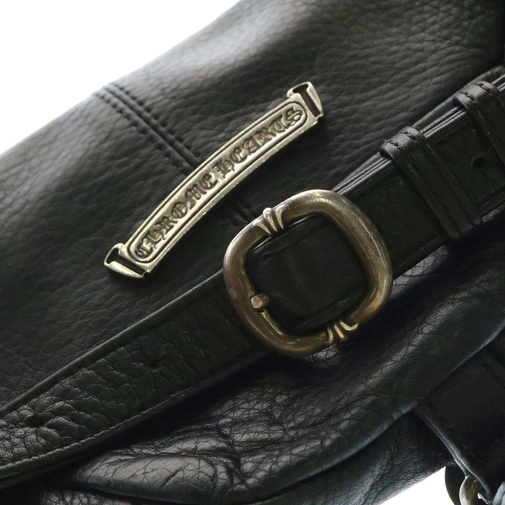 CHROME HEARTS(クロムハーツ) SNAT PACK mini スナットパックミニ ダガージップ ガンスリンガーベルト レザー ウエストバッグ ブラック/シルバー