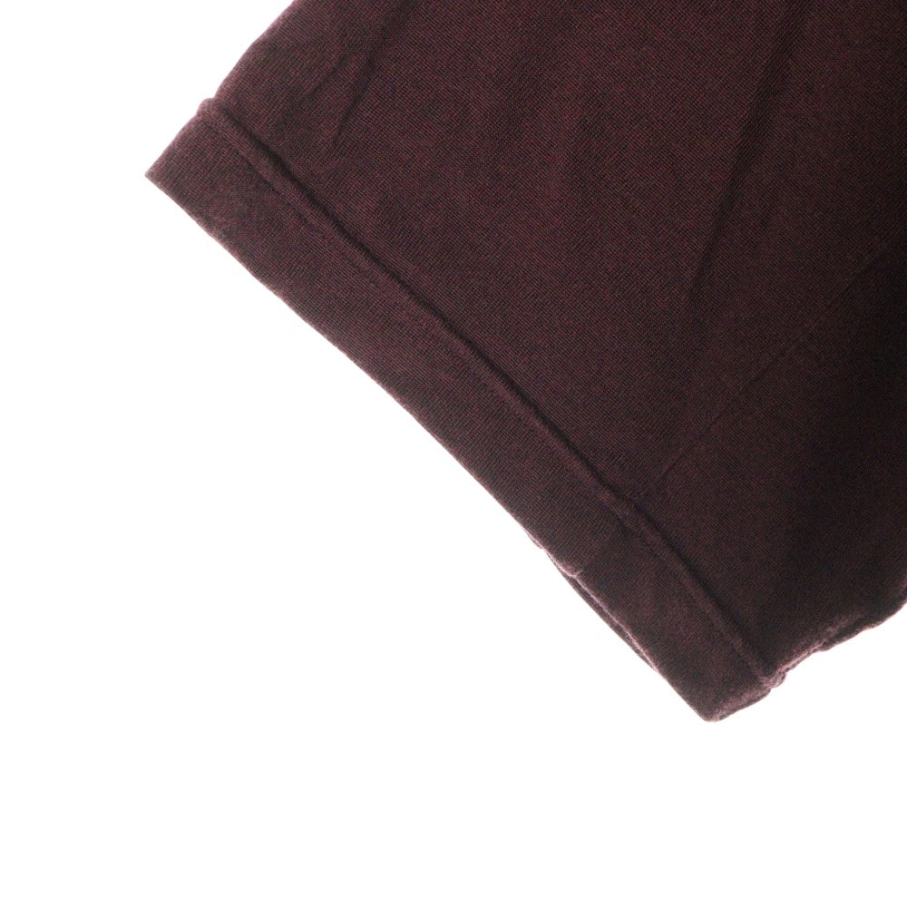 WTAPS(ダブルタップス) 23AW ロゴプリント クルーネック 半袖Tシャツカットソー ボルドー 232ATDT-CSM09