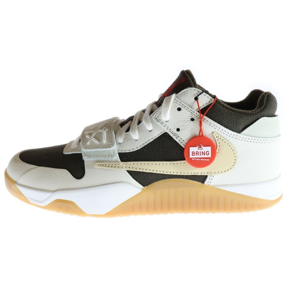 NIKE(ナイキ) ×TRAVIS SCOTT JORDAN JUMPMAN JACK TR SAIL AND DARK MOCHA トラヴィススコット ジョーダン ジャンプマンジャック ローカットスニーカー US10/28cm FZ8117-100