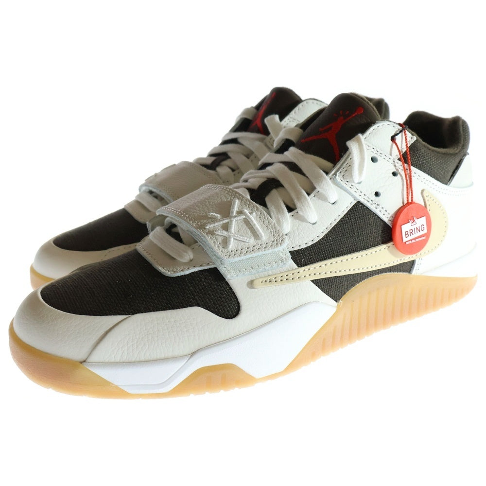NIKE(ナイキ) ×TRAVIS SCOTT JORDAN JUMPMAN JACK TR SAIL AND DARK MOCHA トラヴィススコット ジョーダン ジャンプマンジャック ローカットスニーカー US10/28cm FZ8117-100