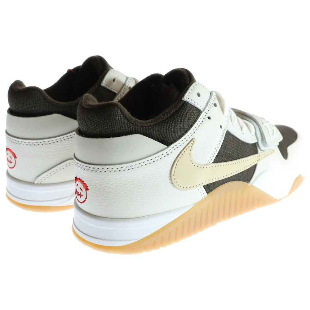 NIKE(ナイキ) ×TRAVIS SCOTT JORDAN JUMPMAN JACK TR SAIL AND DARK MOCHA トラヴィススコット ジョーダン ジャンプマンジャック ローカットスニーカー US10/28cm FZ8117-100