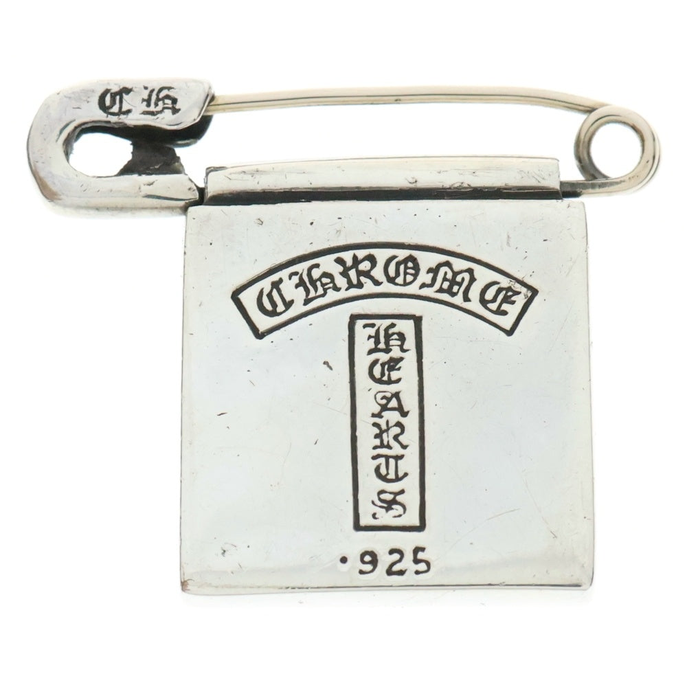 CHROME HEARTS(クロムハーツ) SAFETY PIN FRMD セーフティピンピンバッチ 大阪限定 シルバーネックレストップ シルバー