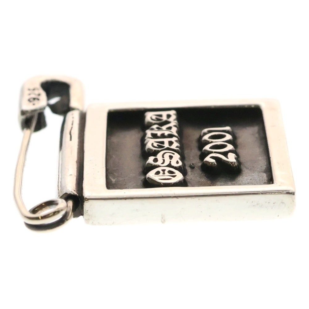 CHROME HEARTS(クロムハーツ) SAFETY PIN FRMD セーフティピンピンバッチ 大阪限定 シルバーネックレストップ シルバー