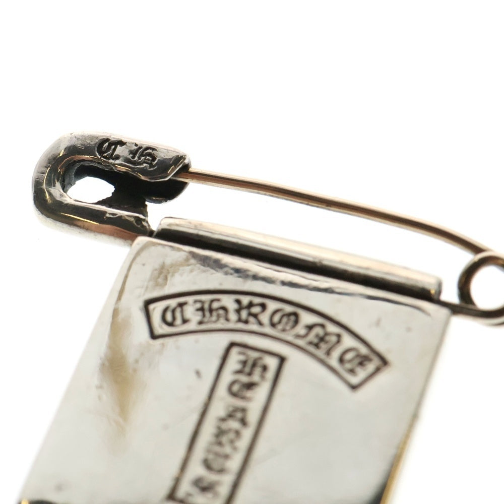 CHROME HEARTS(クロムハーツ) SAFETY PIN FRMD セーフティピンピンバッチ 大阪限定 シルバーネックレストップ シルバー