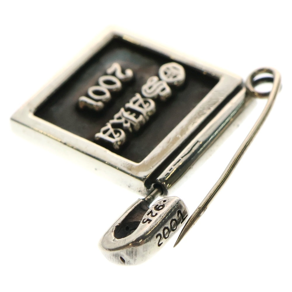 CHROME HEARTS(クロムハーツ) SAFETY PIN FRMD セーフティピンピンバッチ 大阪限定 シルバーネックレストップ シルバー