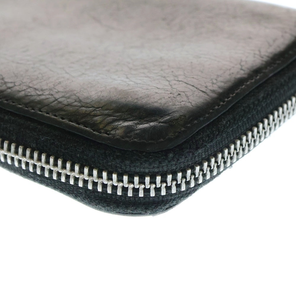CHROME HEARTS(クロムハーツ) REC F ZIP 3セメタリー クロスパッチ ラウンドファスナーウォレット 長財布 ブラック