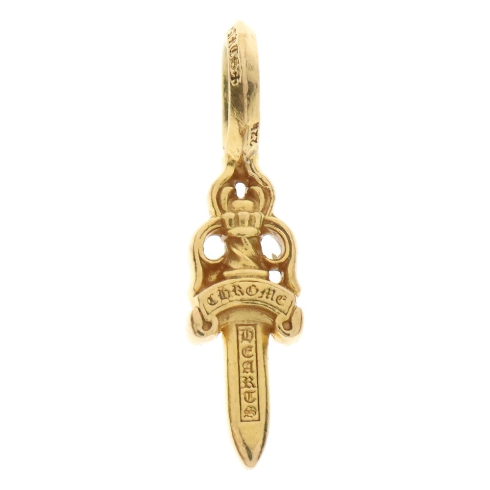 CHROME HEARTS(クロムハーツ) 22K STACK DAGGER V2 ダガースタックチャーム ゴールドネックレストップ