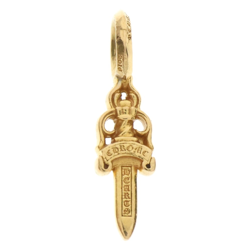 CHROME HEARTS(クロムハーツ) 22K STACK DAGGER V2 ダガースタックチャーム ゴールドネックレストップ
