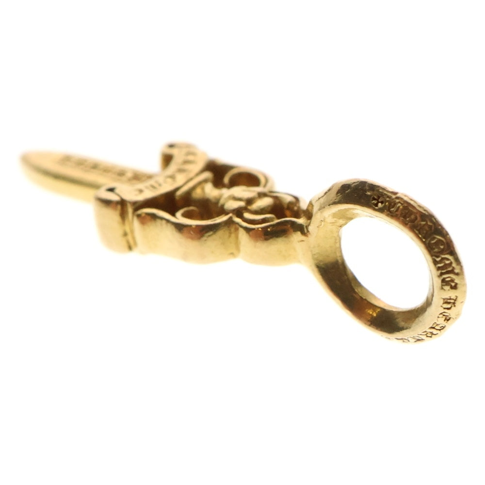 CHROME HEARTS(クロムハーツ) 22K STACK DAGGER V2 ダガースタックチャーム ゴールドネックレストップ