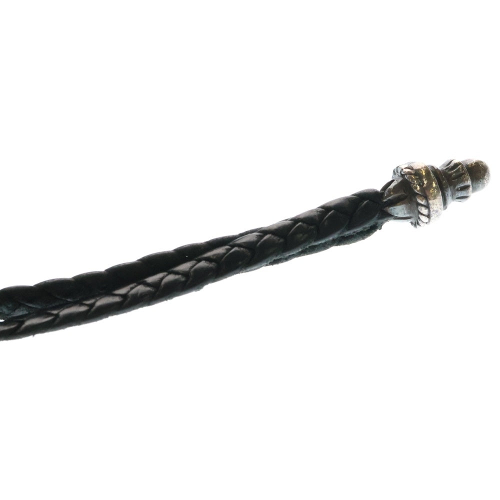 CHROME HEARTS(クロムハーツ) 2ZIP STRAP 2ジップストラップ ストラップ付 クロスボールボタンレザーウォレット 財布 ブラック