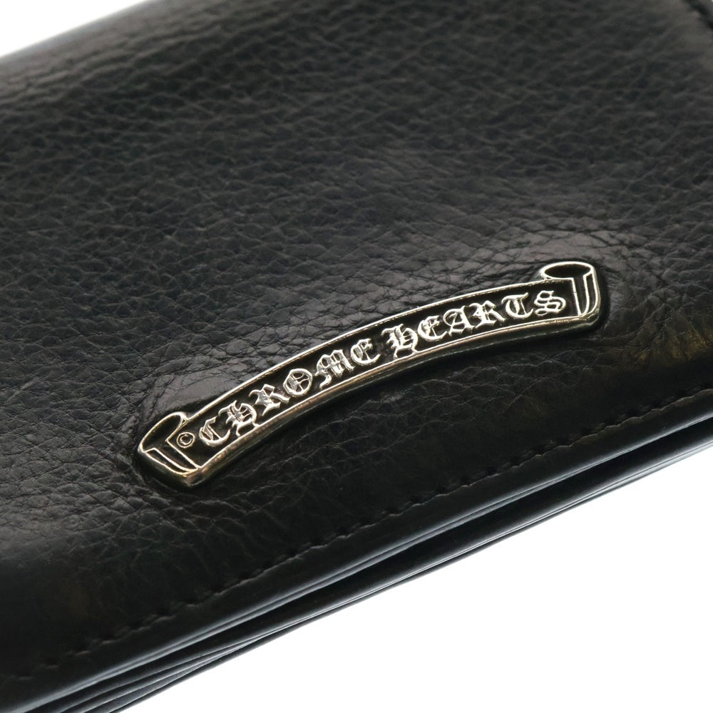 CHROME HEARTS(クロムハーツ) CRD CSE3PKTWDV1 アーチロゴプレート3ポケットレザーカードケース ブラック
