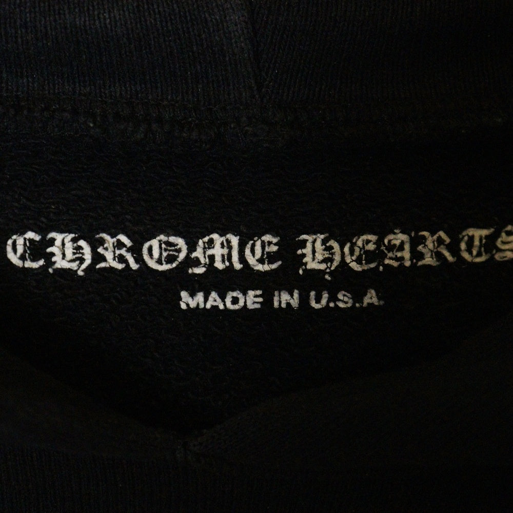 CHROME HEARTS(クロムハーツ) ×MATTY BOY FLOWER CHOMPER HOODIE マッティボーイ フローラルクロス フラワーチョンパー スウェットフーディ プルオーバーパーカー ブラック