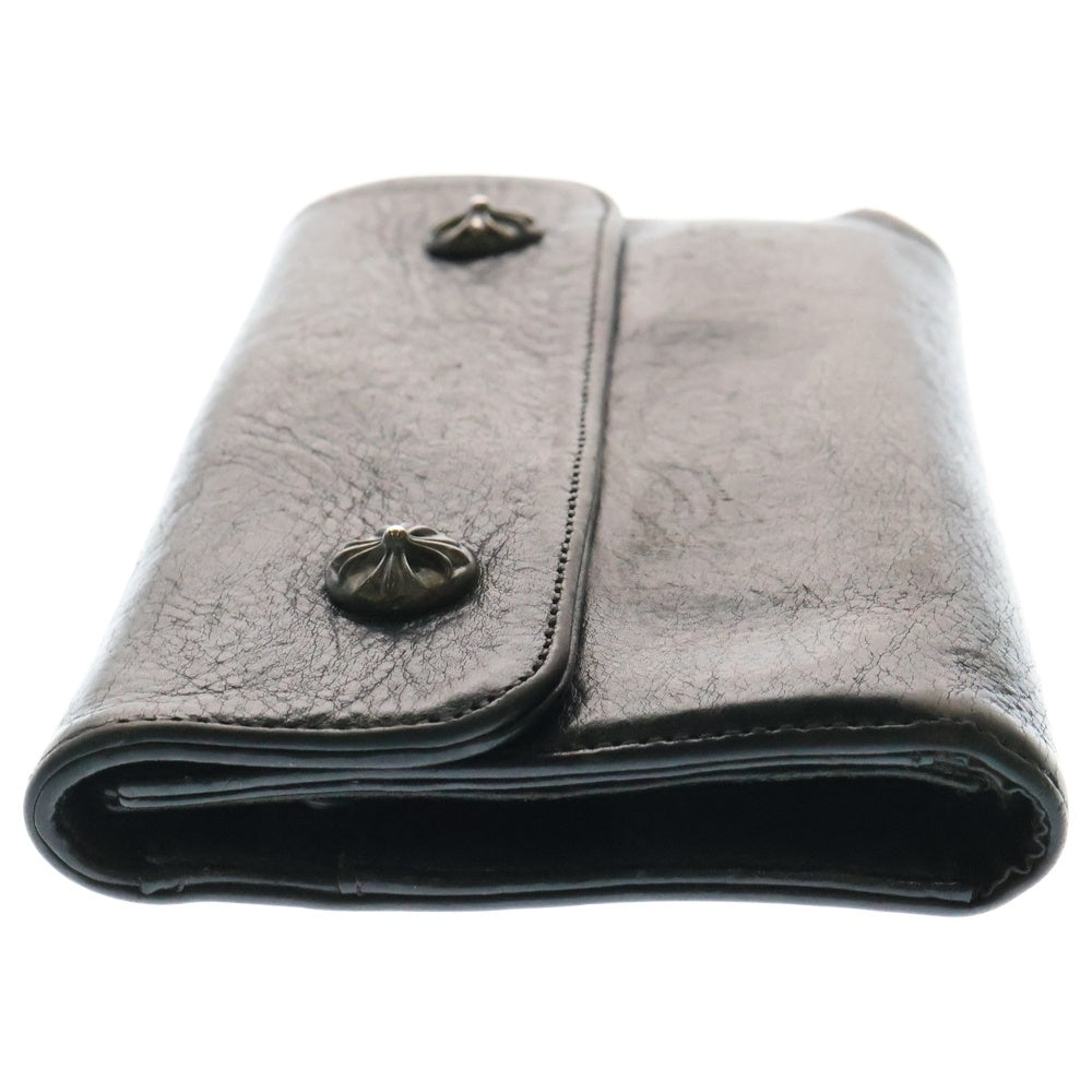 CHROME HEARTS(クロムハーツ) WAVE ウェーブ レザーウォレット 財布 ブラック BCA374