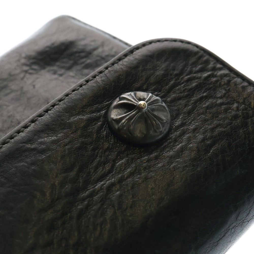 CHROME HEARTS(クロムハーツ) WAVE ウェーブ レザーウォレット 財布 ブラック BCA374