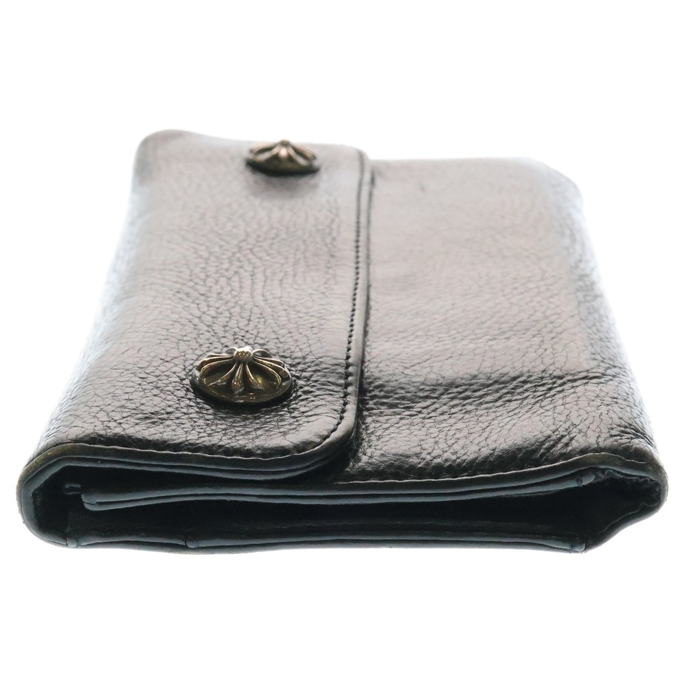 CHROME HEARTS(クロムハーツ) WAVE ウェーブ レザーウォレット 財布 ブラック BCA374