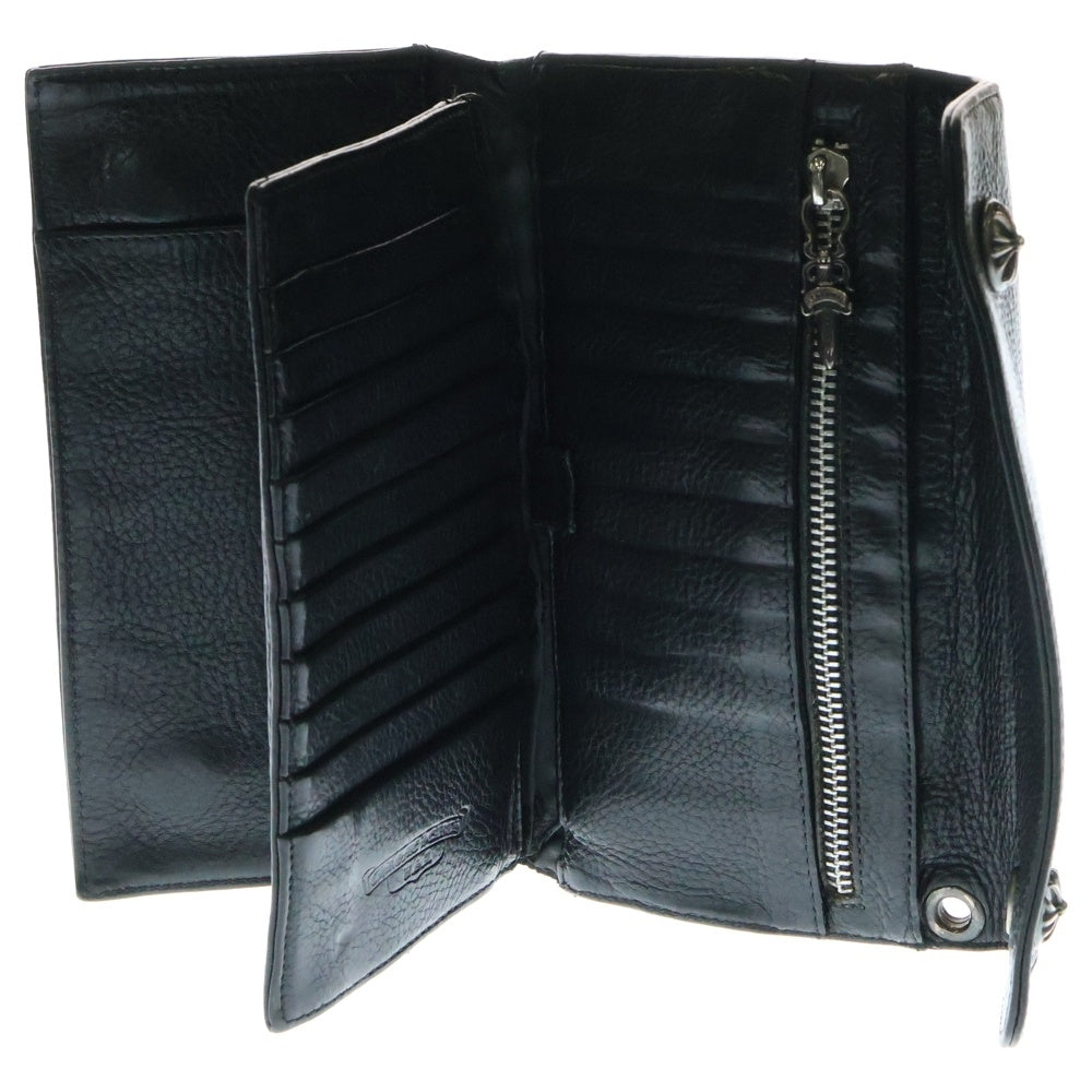 CHROME HEARTS(クロムハーツ) WAVE ウェーブ レザーウォレット 財布 ブラック BCA374