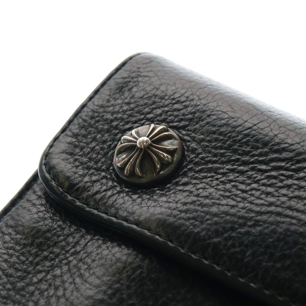 CHROME HEARTS(クロムハーツ) WAVE ウェーブ レザーウォレット 財布 ブラック BCA374