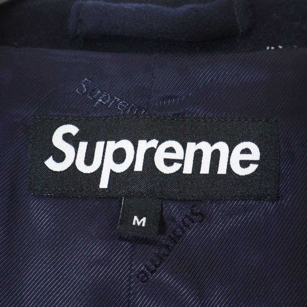 SUPREME(シュプリーム) 15AW Loro Piana wool over coat ロロピアーナウールオーバーチェスターコート ネイビー