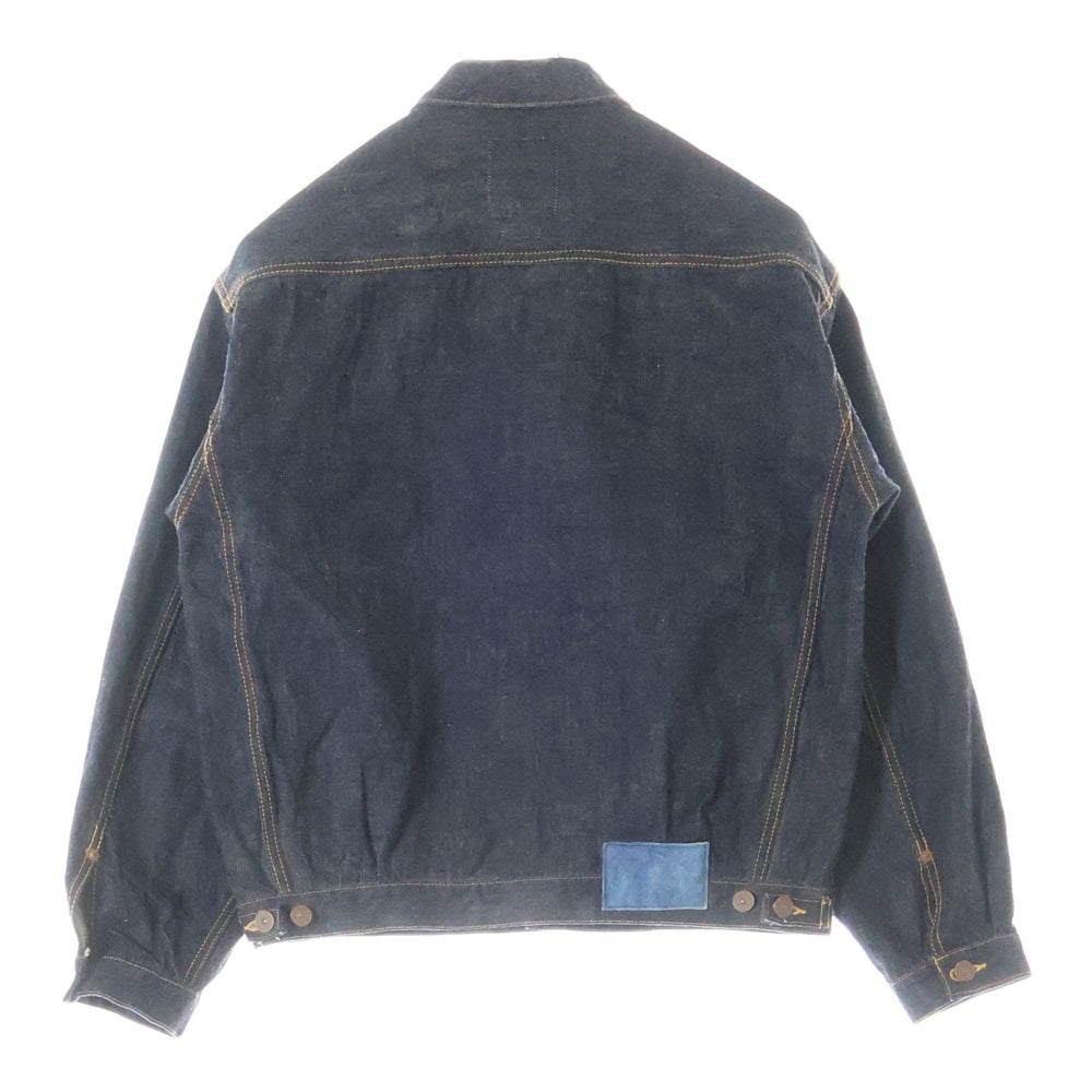 VISVIM(ヴィスヴィム) 23SS 101XX JKT RAW MUD OVERDYE 2nd マッド オーバーダイ トラッカー デニムジャケット インディゴ 0123105006003