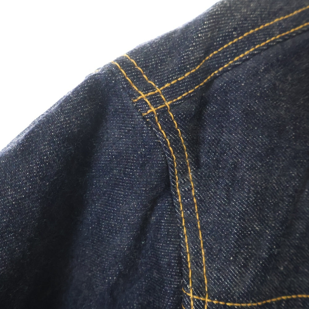 VISVIM(ヴィスヴィム) 23SS 101XX JKT RAW MUD OVERDYE 2nd マッド オーバーダイ トラッカー デニムジャケット インディゴ 0123105006003