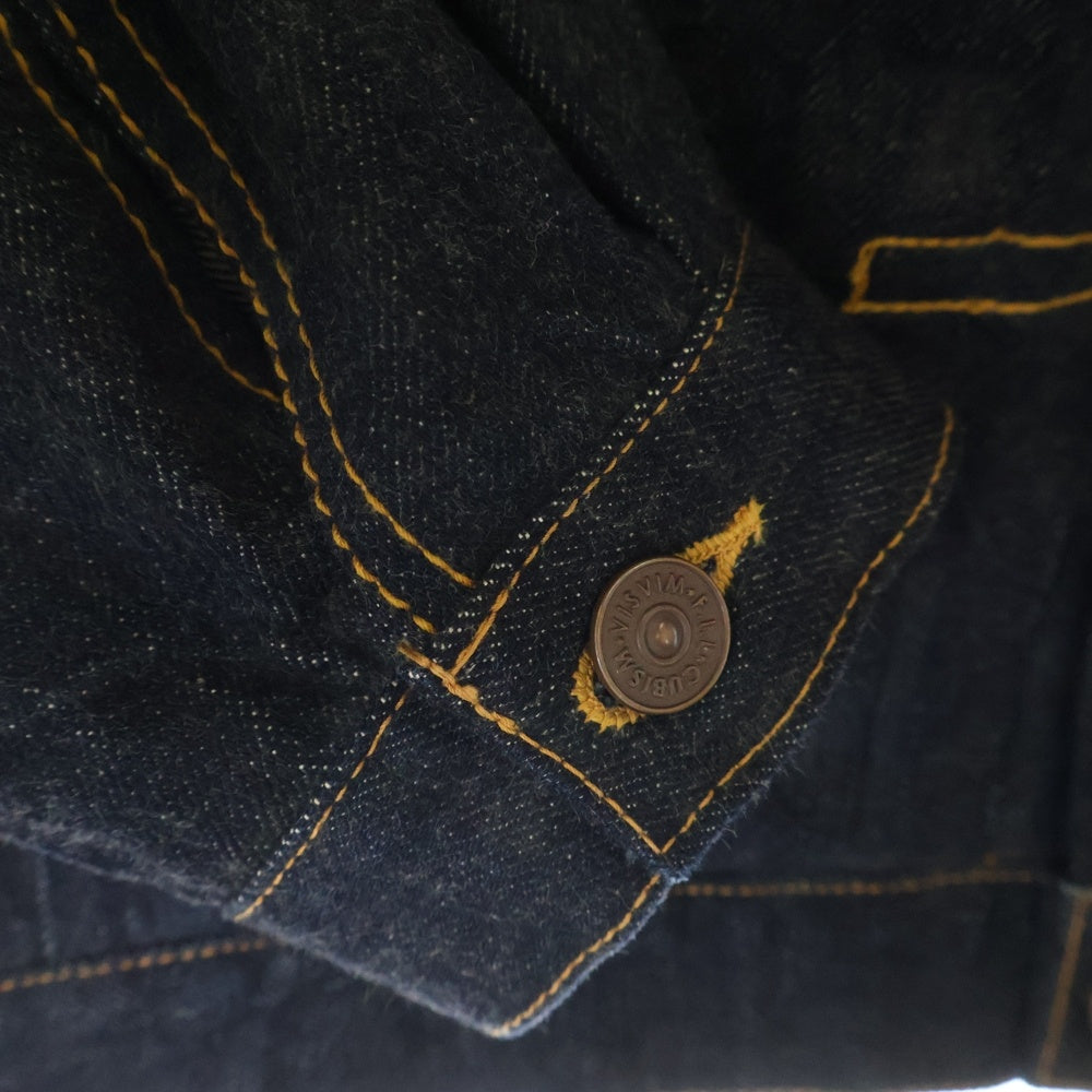 VISVIM(ヴィスヴィム) 23SS 101XX JKT RAW MUD OVERDYE 2nd マッド オーバーダイ トラッカー デニムジャケット インディゴ 0123105006003