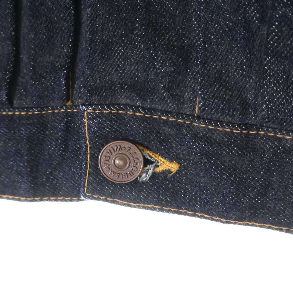 VISVIM(ヴィスヴィム) 23SS 101XX JKT RAW MUD OVERDYE 2nd マッド オーバーダイ トラッカー デニムジャケット インディゴ 0123105006003
