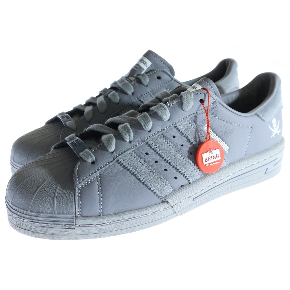 adidas(アディダス) ×NEIGHBORHOOD SUPERSTAR 2024 ネイバーフッド スーパースター ローカットスニーカー グレー US9.5/27.5cm IE6115