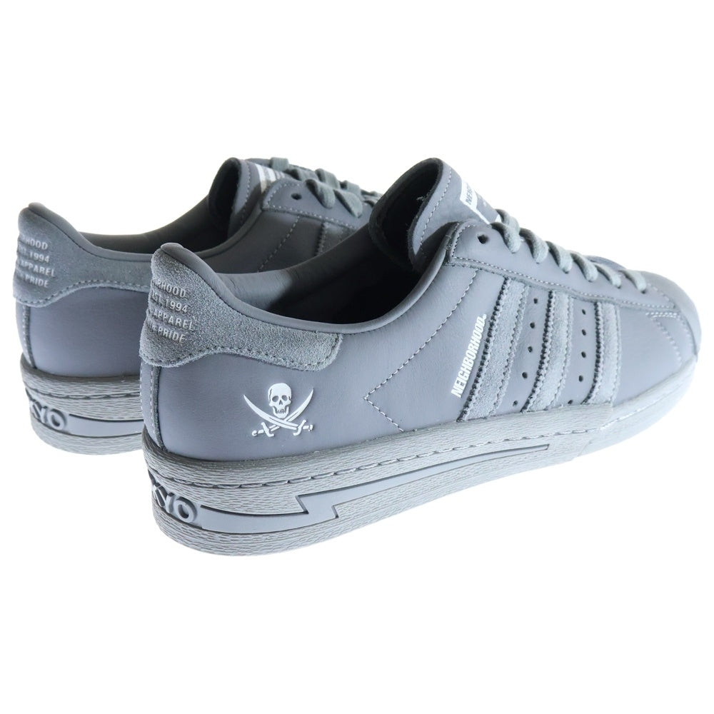 adidas(アディダス) ×NEIGHBORHOOD SUPERSTAR 2024 ネイバーフッド スーパースター ローカットスニーカー グレー US9.5/27.5cm IE6115