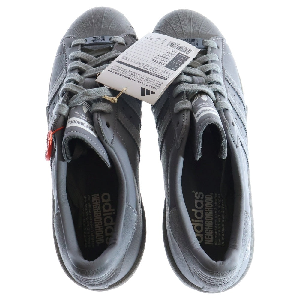 adidas(アディダス) ×NEIGHBORHOOD SUPERSTAR 2024 ネイバーフッド スーパースター ローカットスニーカー グレー US9.5/27.5cm IE6115