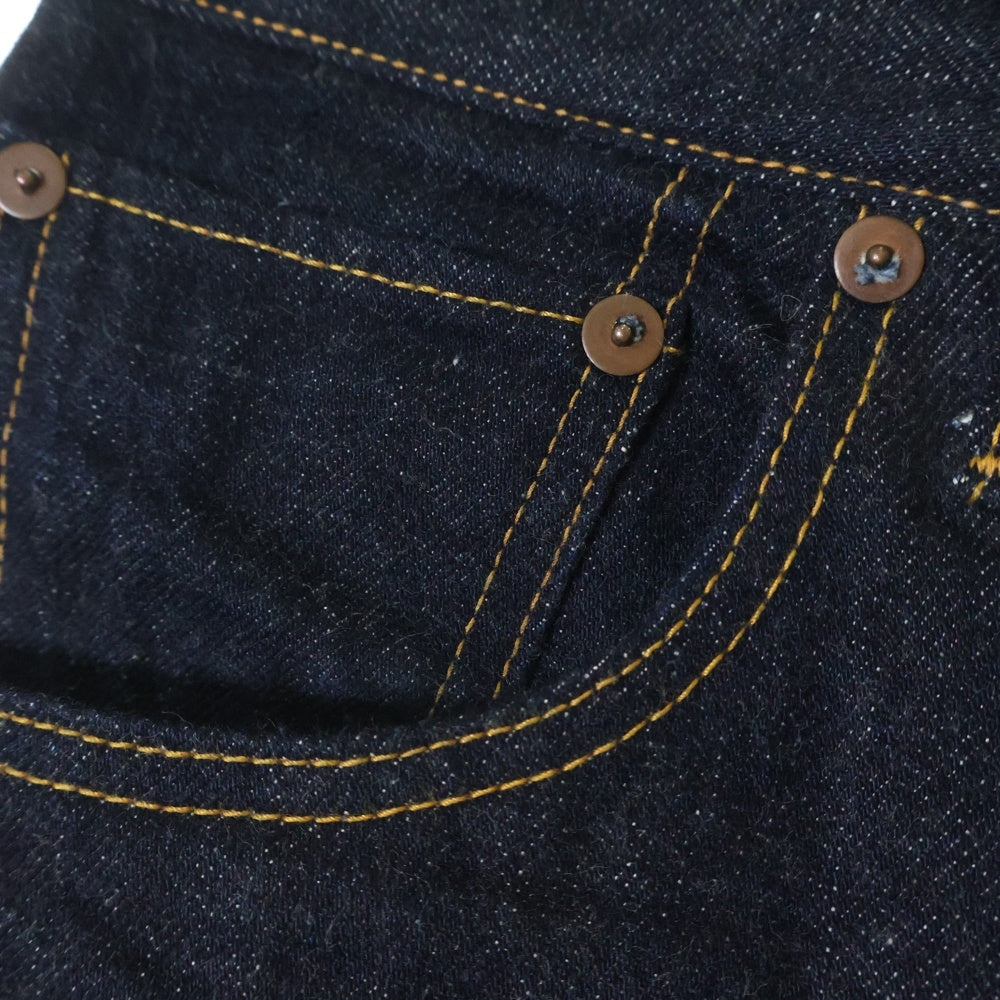 VISVIM(ヴィスヴィム) 23SS SOCIAL SCULPTURE 01 RAW MUD OD ソーシャル スカルプチャー マッド デニムパンツ インディゴ 0123105005007