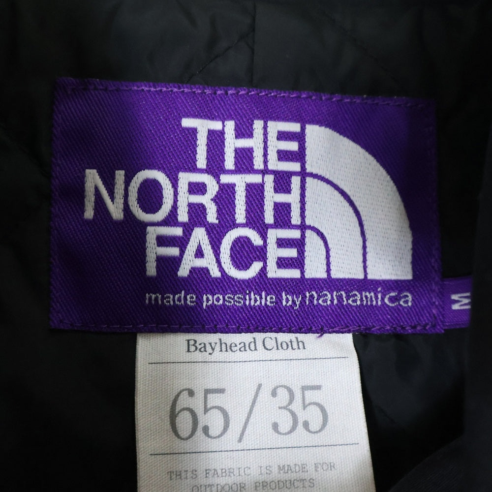 THE NORTH FACE PURPLE LABEL(ノースフェイスパープルレーベル) BEAMS別注 クロスステンカラー コート ブラック NY2956N