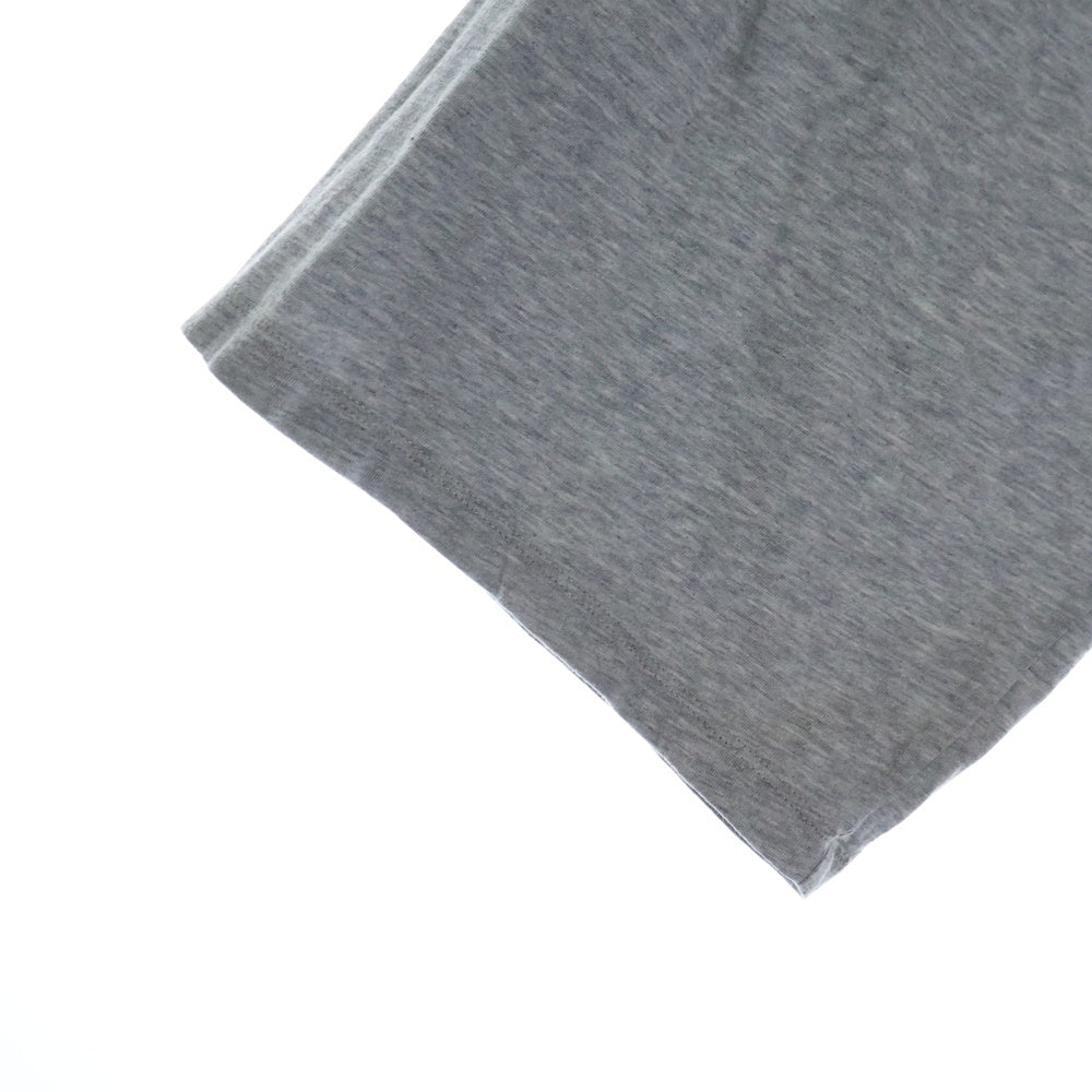 SAINT LAURENT PARIS(サンローランパリ) 16SS レオパード切替 コットン 半袖Tシャツ カットソー ブラウン/グレー 412452 Y2RD1