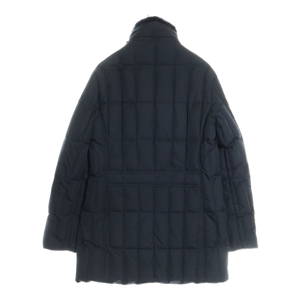MOORER(ムーレー) MORRIS KM モーリス ファー ダウン ジャケット ブラック