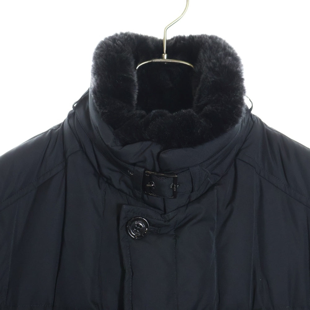 MOORER(ムーレー) MORRIS KM モーリス ファー ダウン ジャケット ブラック