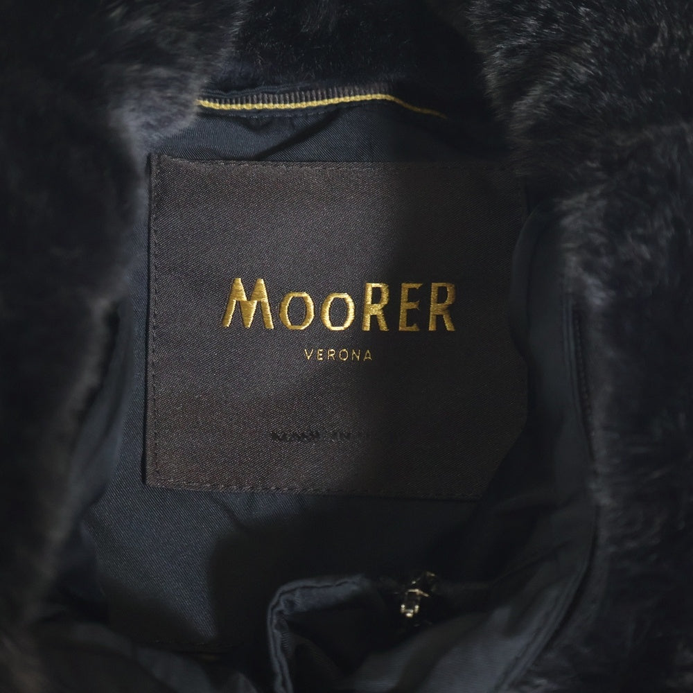 MOORER(ムーレー) MORRIS KM モーリス ファー ダウン ジャケット ブラック