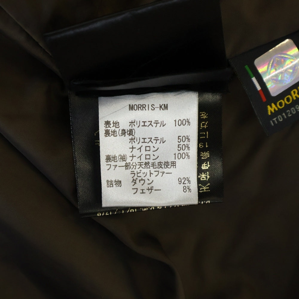 MOORER(ムーレー) MORRIS KM モーリス ファー ダウン ジャケット ブラック
