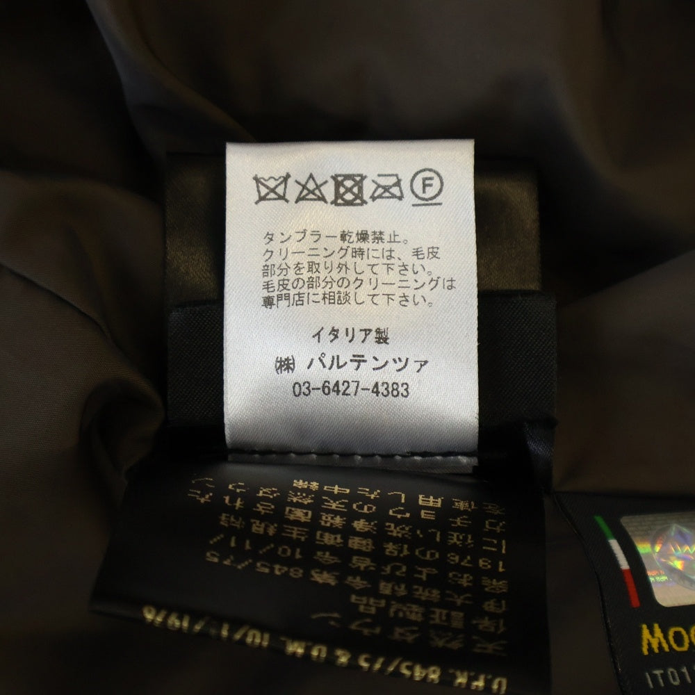 MOORER(ムーレー) MORRIS KM モーリス ファー ダウン ジャケット ブラック