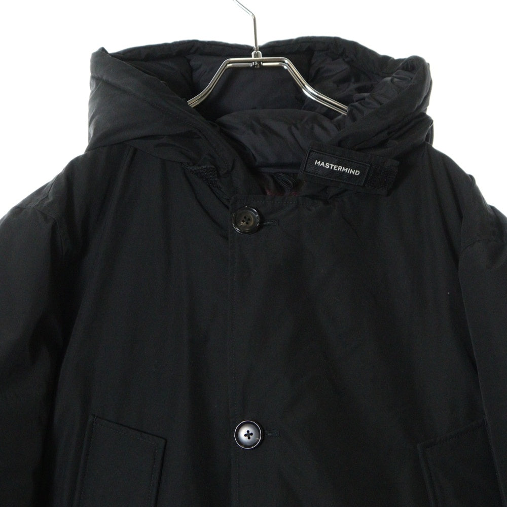 WOOLRICH(ウールリッチ) ×MASTERMIND マスターマインド ロゴ刺繍 ジップアップ ダウンジャケット ブラック WOCPS2992