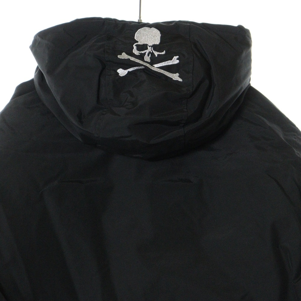WOOLRICH(ウールリッチ) ×MASTERMIND マスターマインド ロゴ刺繍 ジップアップ ダウンジャケット ブラック WOCPS2992
